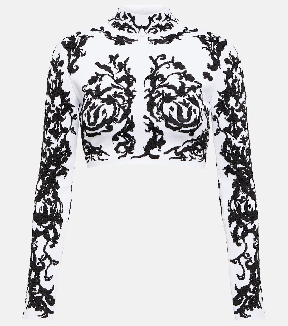 

Жаккардовый укороченный топ Calligraphy ALAÏA, разноцветный