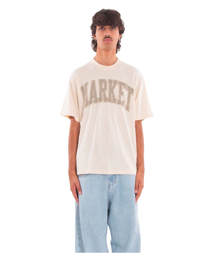 

Футболка с логотипом, украшенным стразами Market, белый