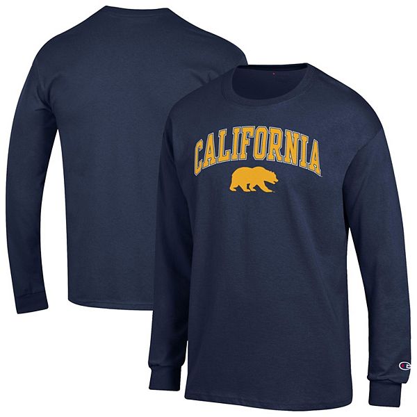 

Мужская футболка с длинным рукавом navy cal bears arch over logo Champion