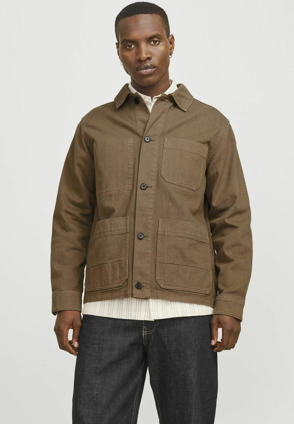 

Джинсовая куртка Jack & Jones PREMIUM, коричневый