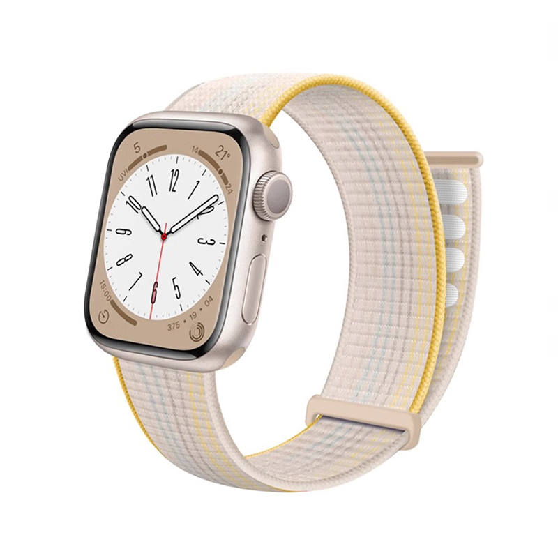 

Penc Iwatch Часы Strap Apple Compatibility Nylon Material 49mm, Two sections of nylon velcro-strap strap [colorful starlight]