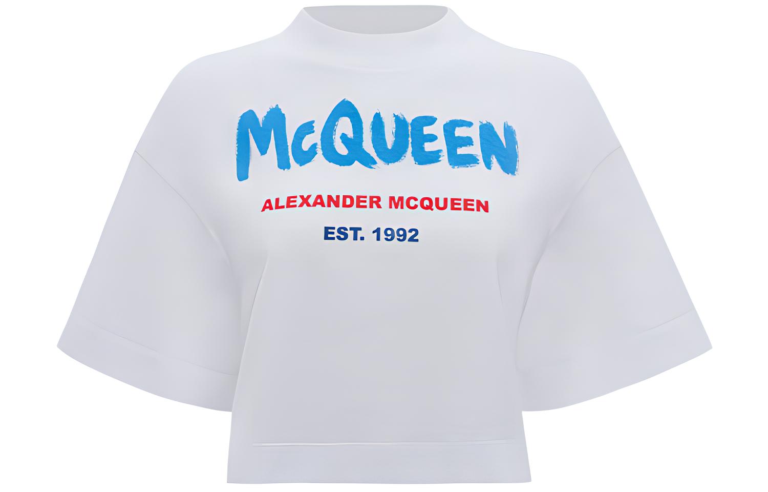 

Alexander McQueen Укороченный топ женский белые