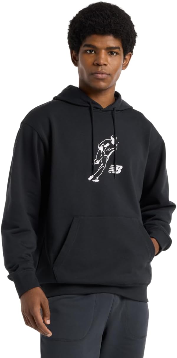 

Мужская толстовка New Balance Shohei Ohtani из французского махрового трикотажа Always on Logo (MT51738), черный