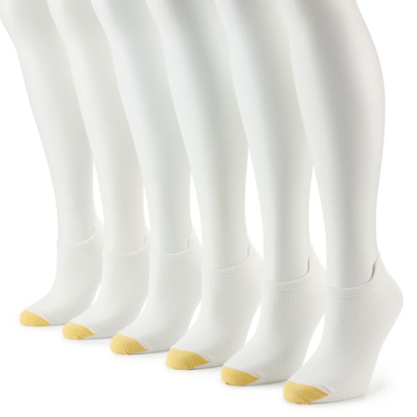 

Женские носки-невидимки Henley, 6 пар Goldtoe, белый