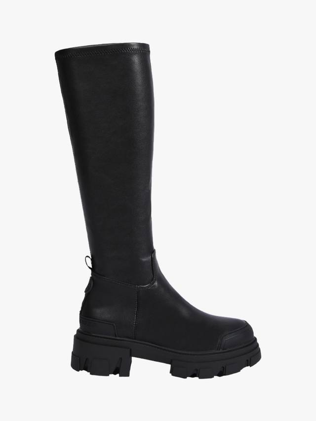 Трекерсы облегающие высокие ботинки до колена KG Kurt Geiger, Black