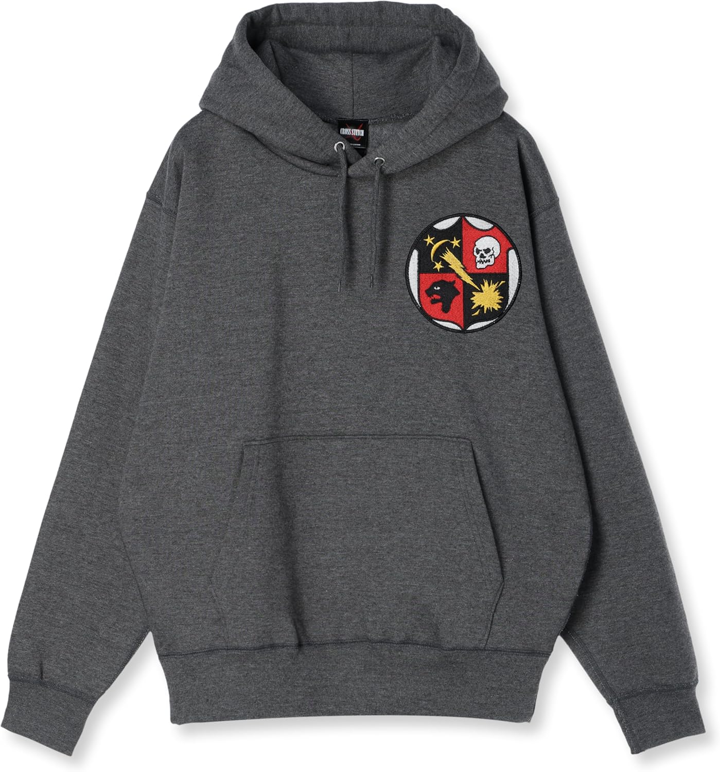 

Толстовка с капюшоном в стиле F, нашивка с гербом армии США, на флисовой подкладке, без капюшона, цвет угольно-серый, размер S F-Style