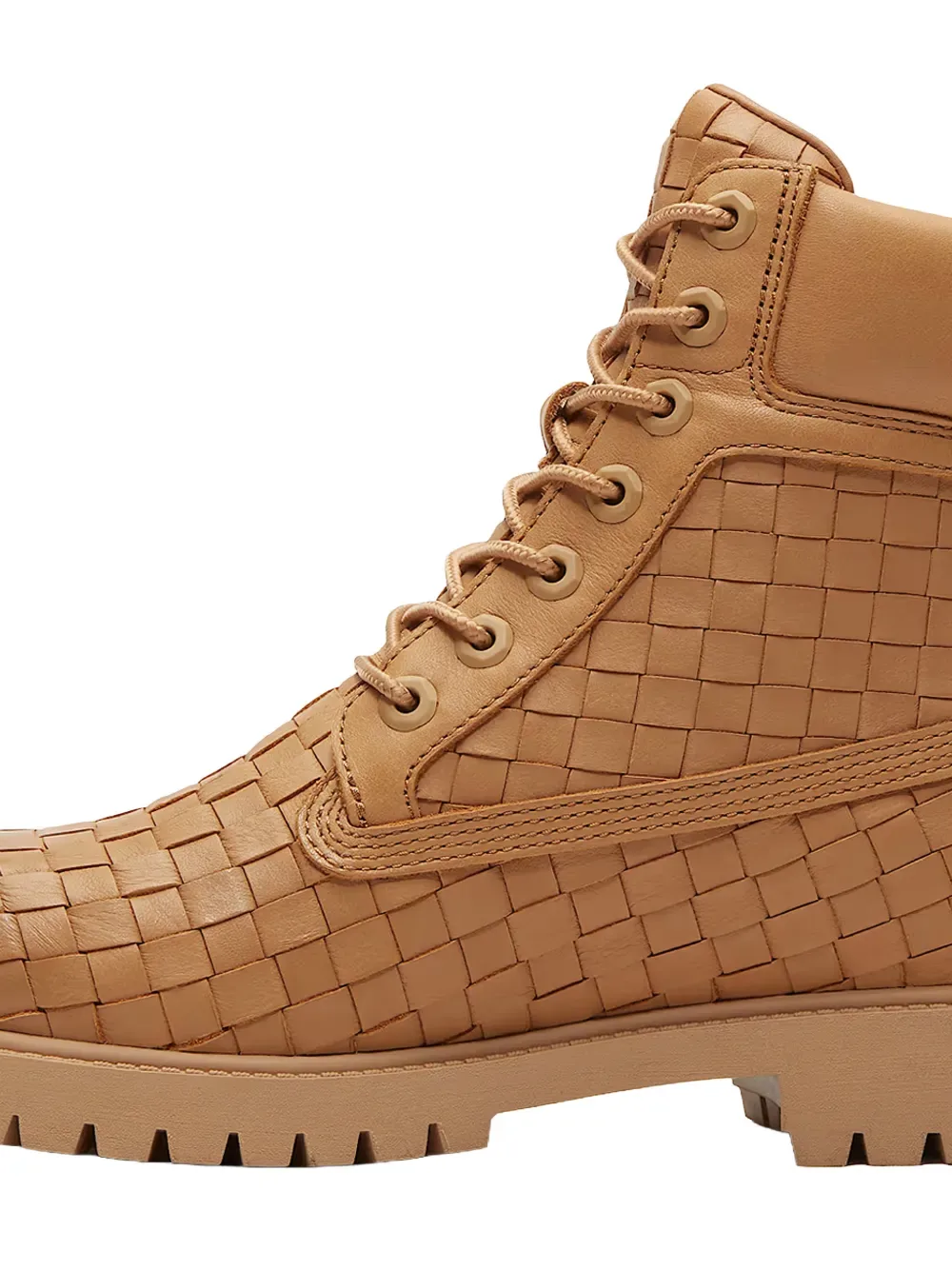 Премиальные фактурные ботинки Timberland, бежевый — фото 2