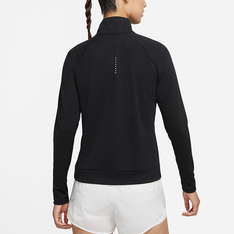 Nike (WMNS) AS W NK SWOOSH Run HZ MIDLAYER Черный — фото 4