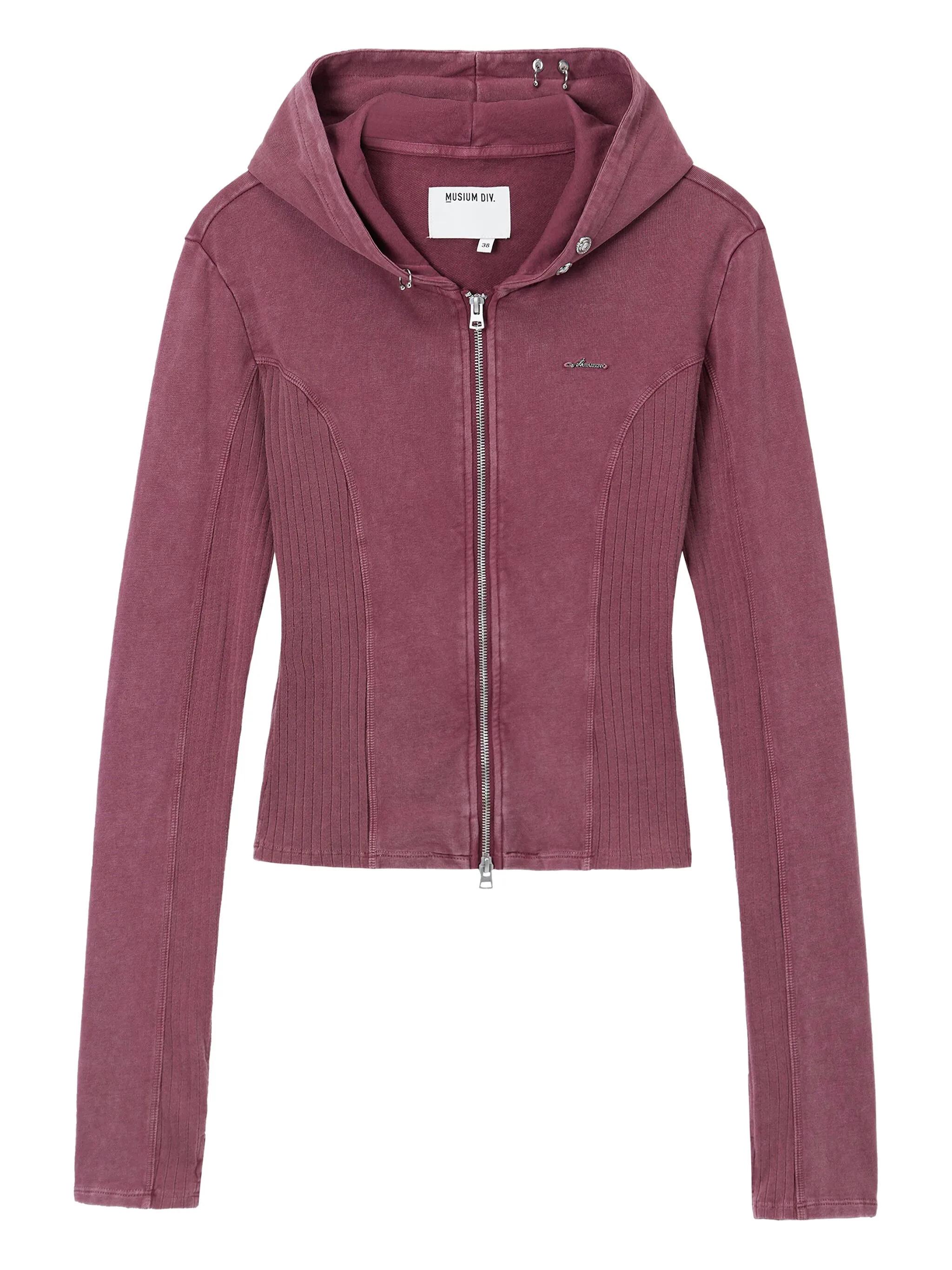 

Топ в рубчик с капюшоном Musium Div., красный