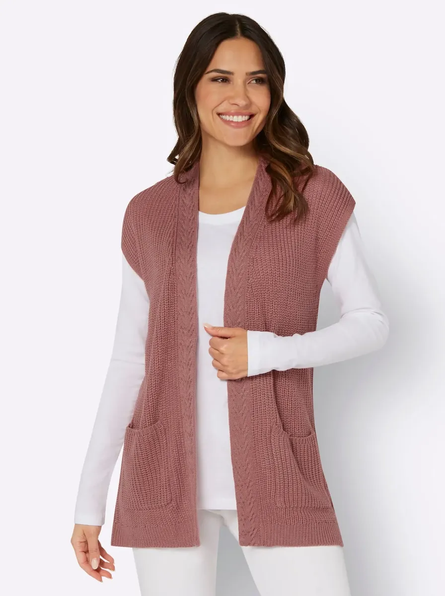 

Трикотажный жилет Classic Basics, цвет Rosenholz