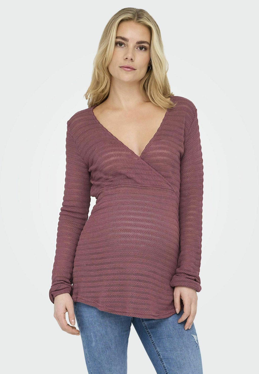 

Джемпер NORMAL GESCHNITTEN V-AUSSCHNITT ONLY MATERNITY, цвет Rose Brown