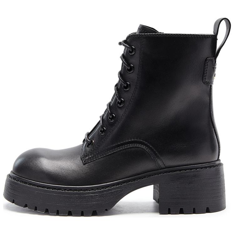 Короткие ботинки Martin 5,8 см женские NINE WEST, Black (Fleece-Lined)