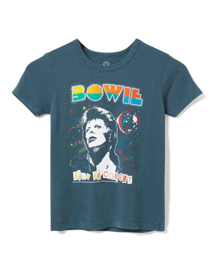 

Унисекс футболка Bowie Glam - детская (маленькие и большие размеры) Junk Food Clothing, черный