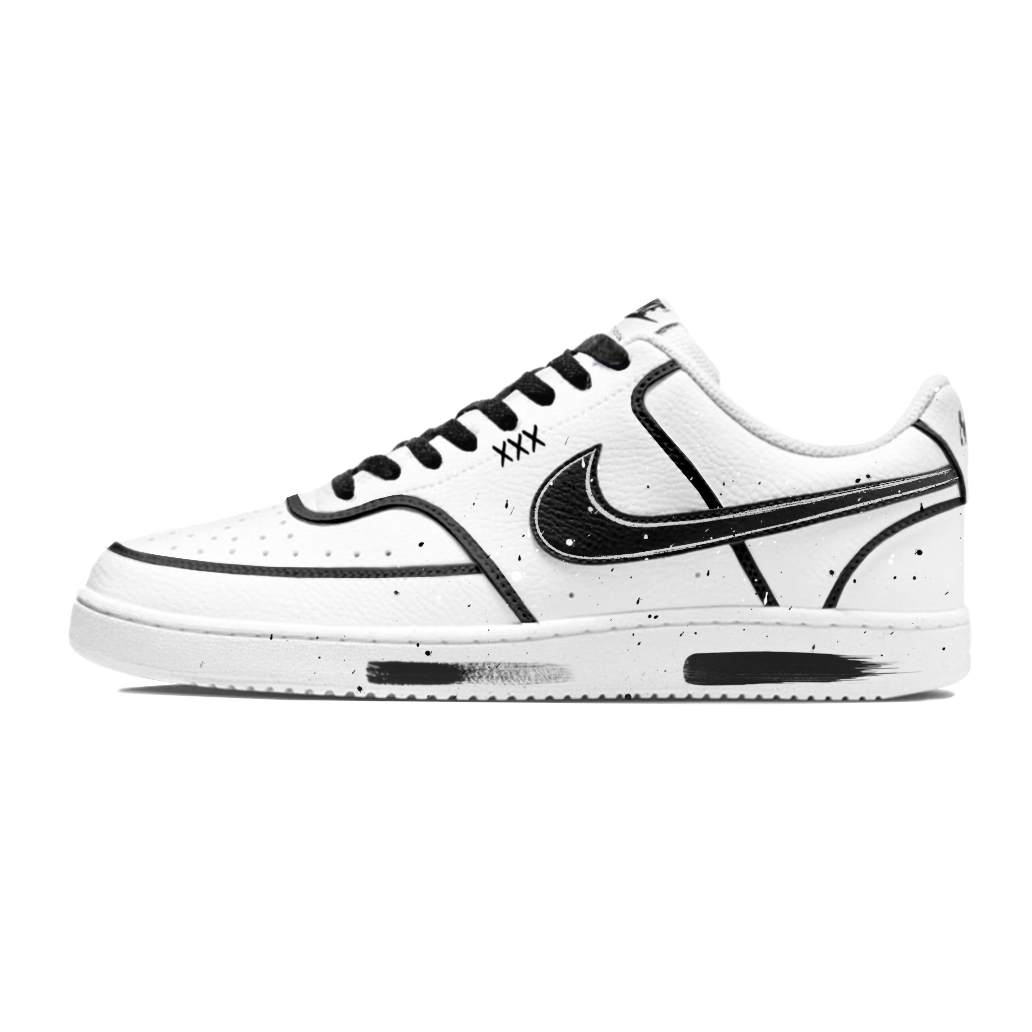 

Nike Кроссовки для скейтбординга Court Vision 1 Low Top, мужские, черно-белые