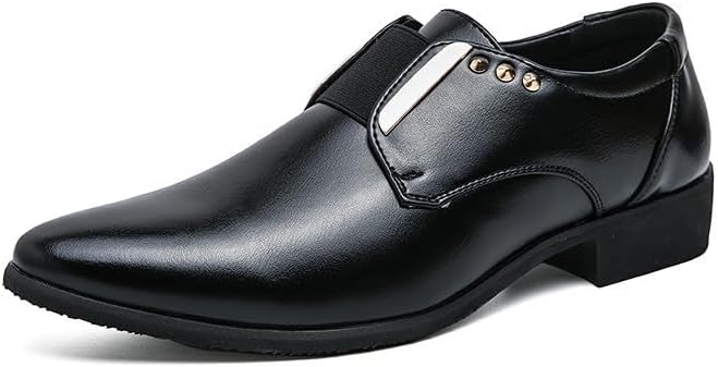 

Мужские туфли-слипоны Santimon, классические деловые кожаные лоферы с эластичными боковыми вставками, удобная обувь для свадьбы, вечеринки, офиса и повседневной носки, черные/коричневые