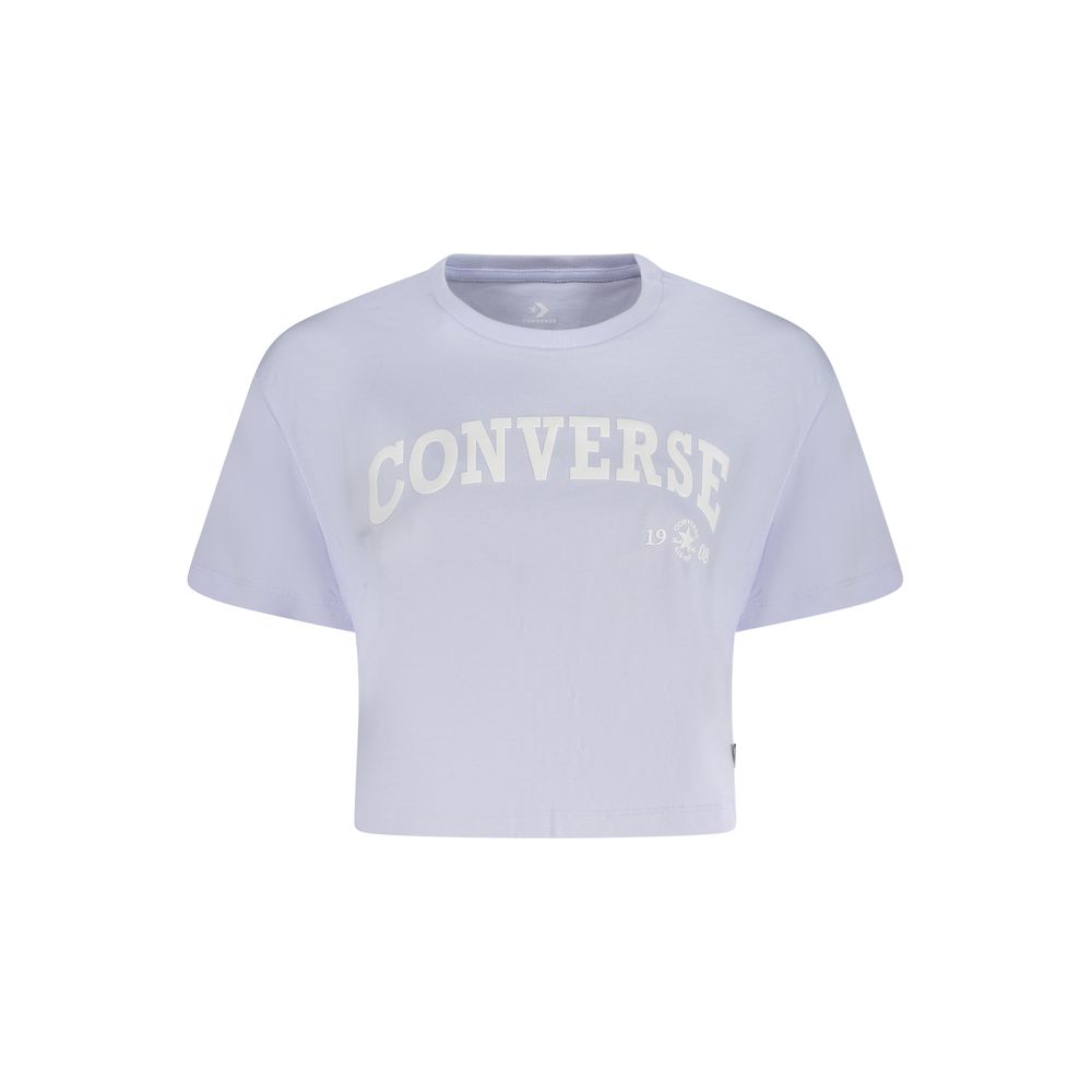 

Женская футболка из фиолетового хлопка Converse, Purple