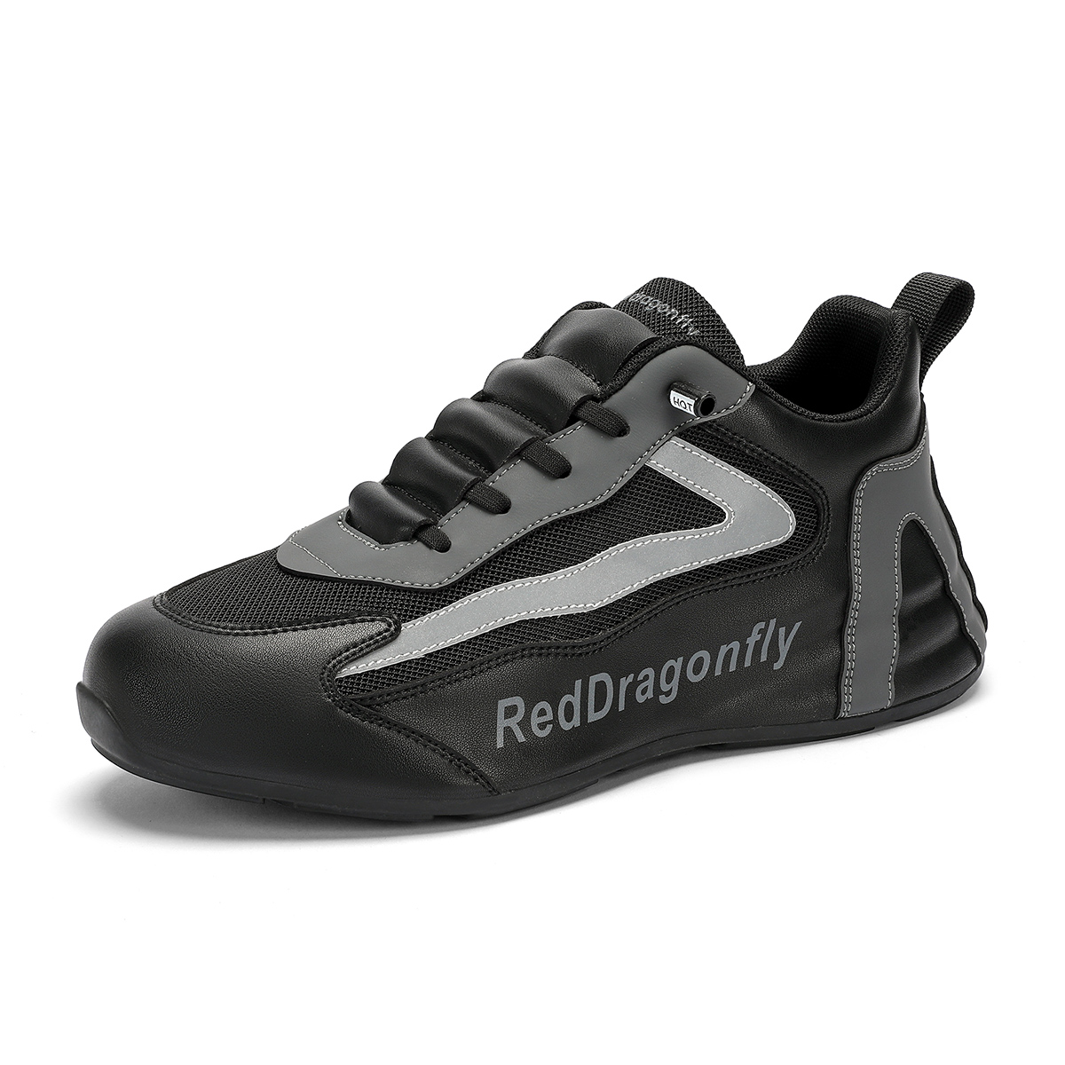 

RED DRAGONFLY Низкие повседневные туфли мужские черно-серые, цвет Black Gray