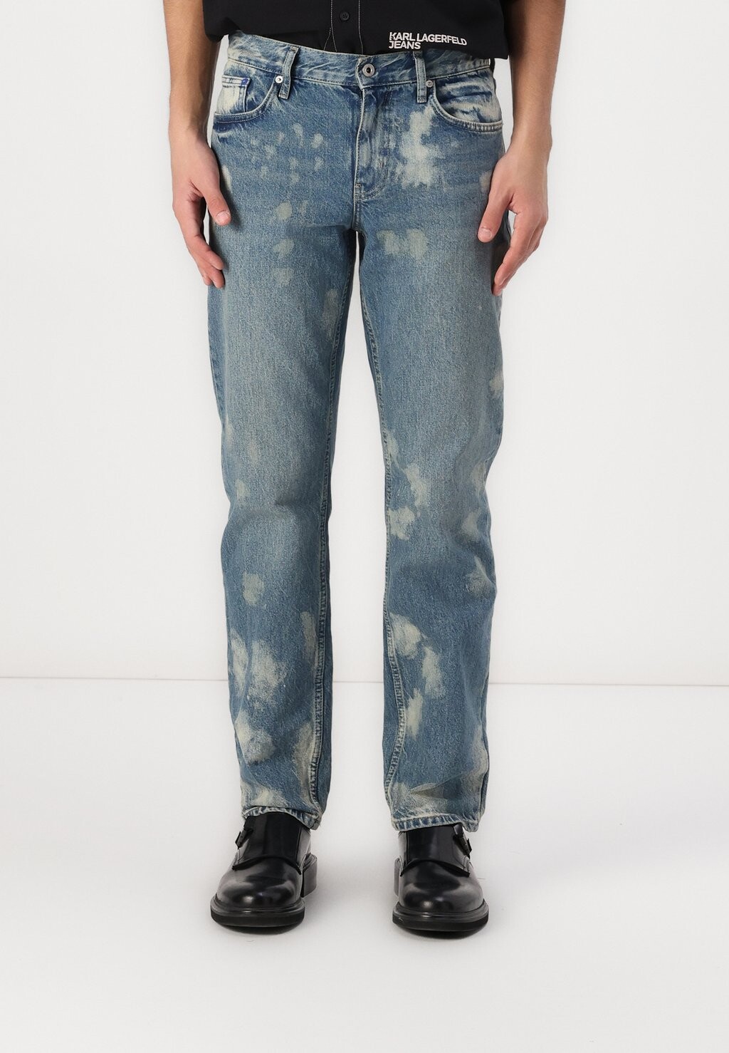 

Джинсы свободного кроя Karl Lagerfeld Jeans, светло-голубой деним