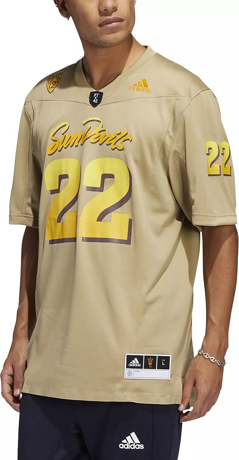 

Мужская футбольная майка Adidas Arizona State Sun Devils #1 коричневая реплика