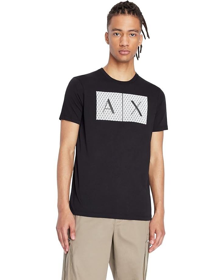 

Футболка Armani Exchange Box Logo, черный