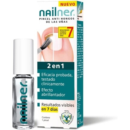 Противогрибковая щетка 2-в-1, 5 мл, Nailner