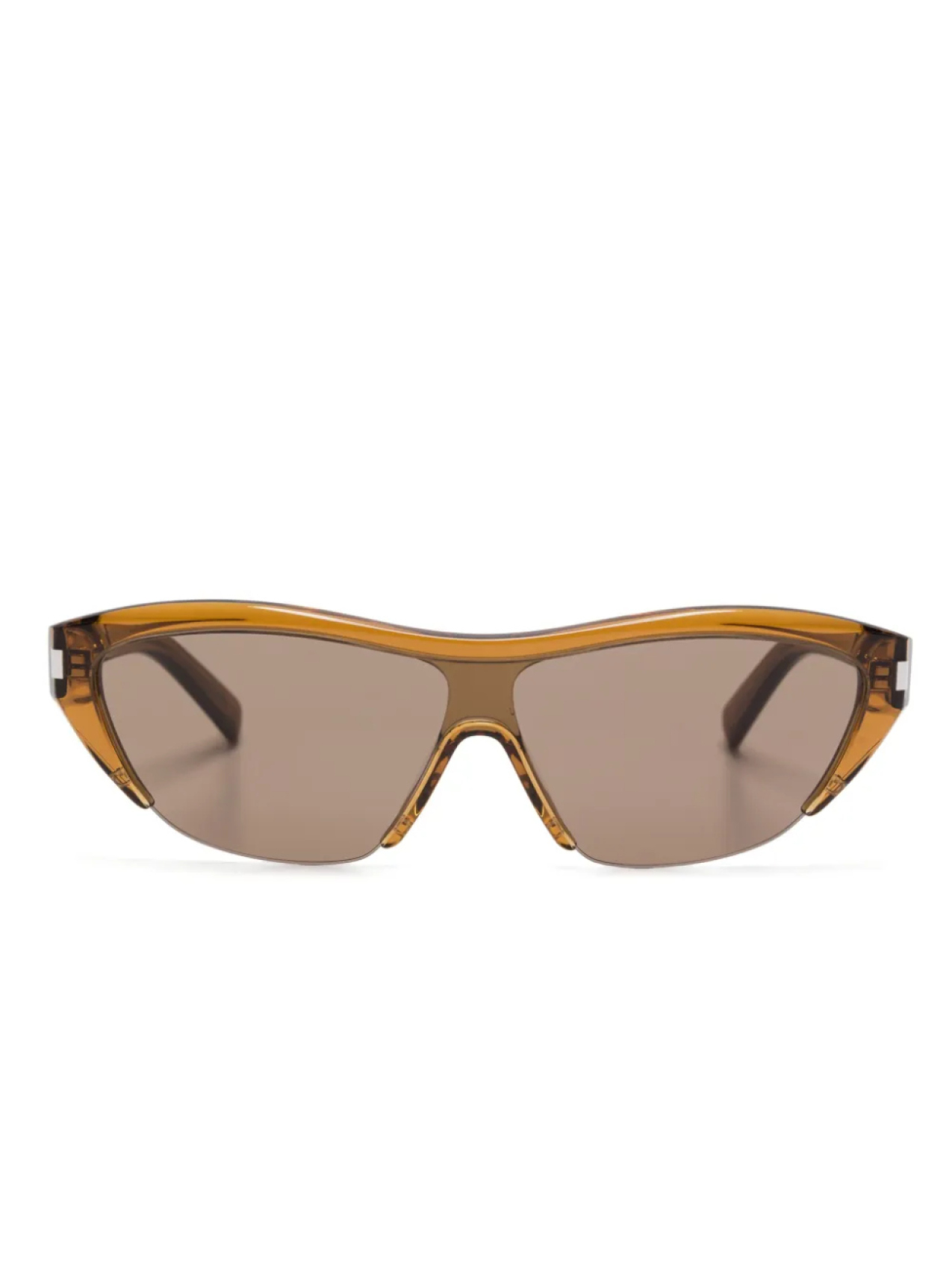 

Солнцезащитные очки в оправе «кошачий глаз» Saint Laurent Eyewear, коричневый