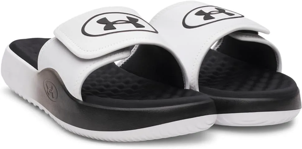 Мужские сандалии Under Armour Ignite Pro 8 Slide, белый/черный — фото 2