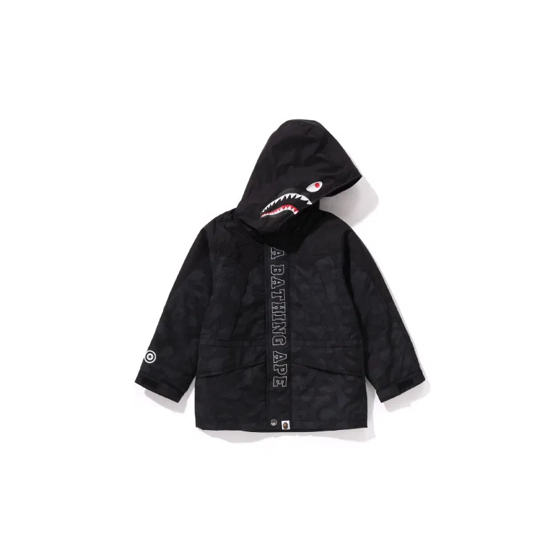 Детская куртка с капюшоном Moderate A BATHING APE, Black BKX
