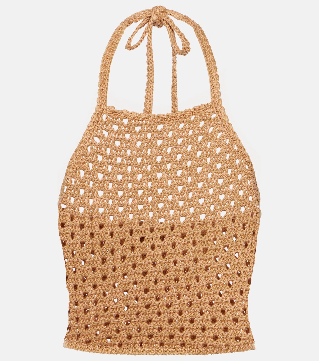 

Топ из хлопка крючком Etro, коричневый