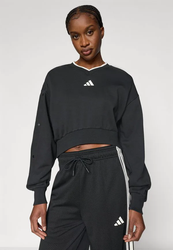 Толстовка Adidas Sportswear, Black/Off White — фото 4