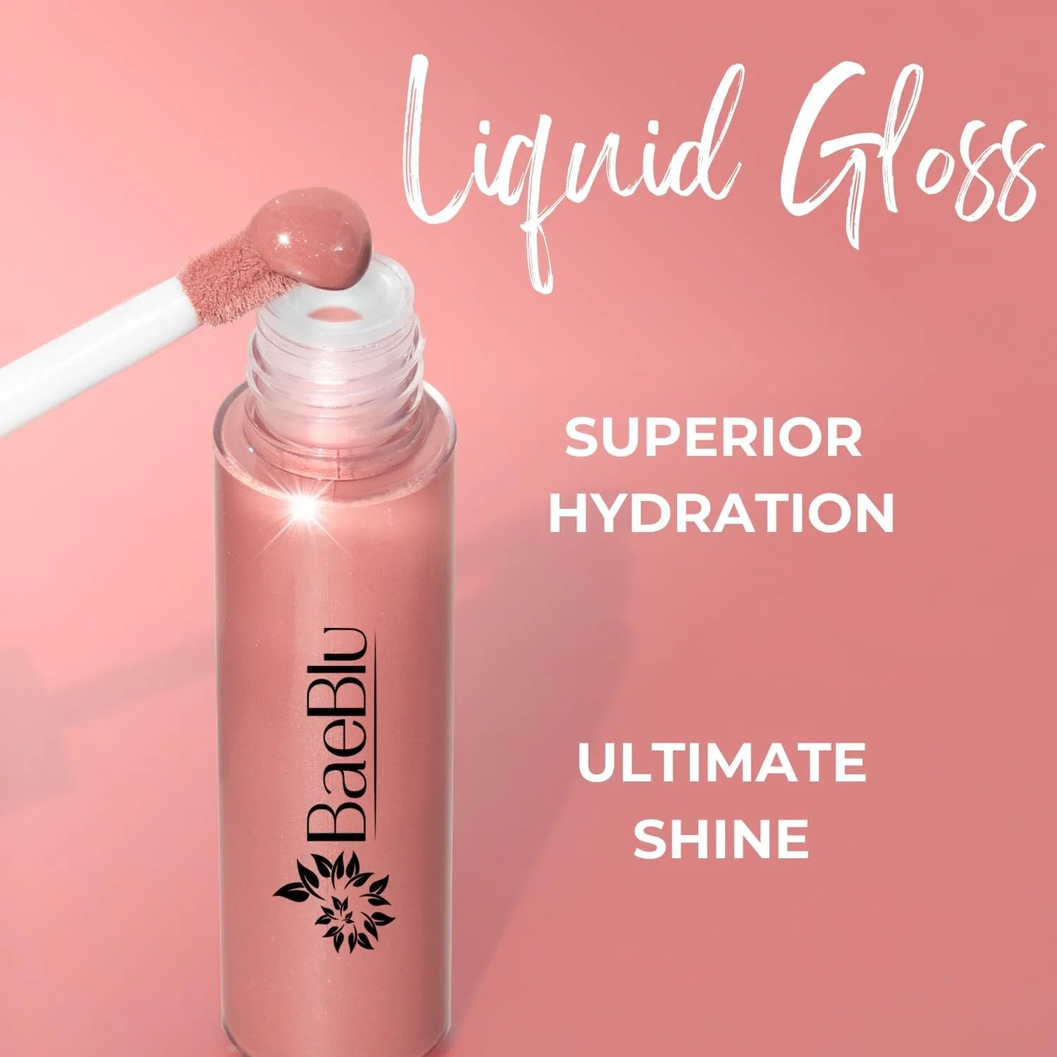 Блеск для губ Organic Vegan Lip Gloss, натуральный, BaeBlu, Tickled — фото 3
