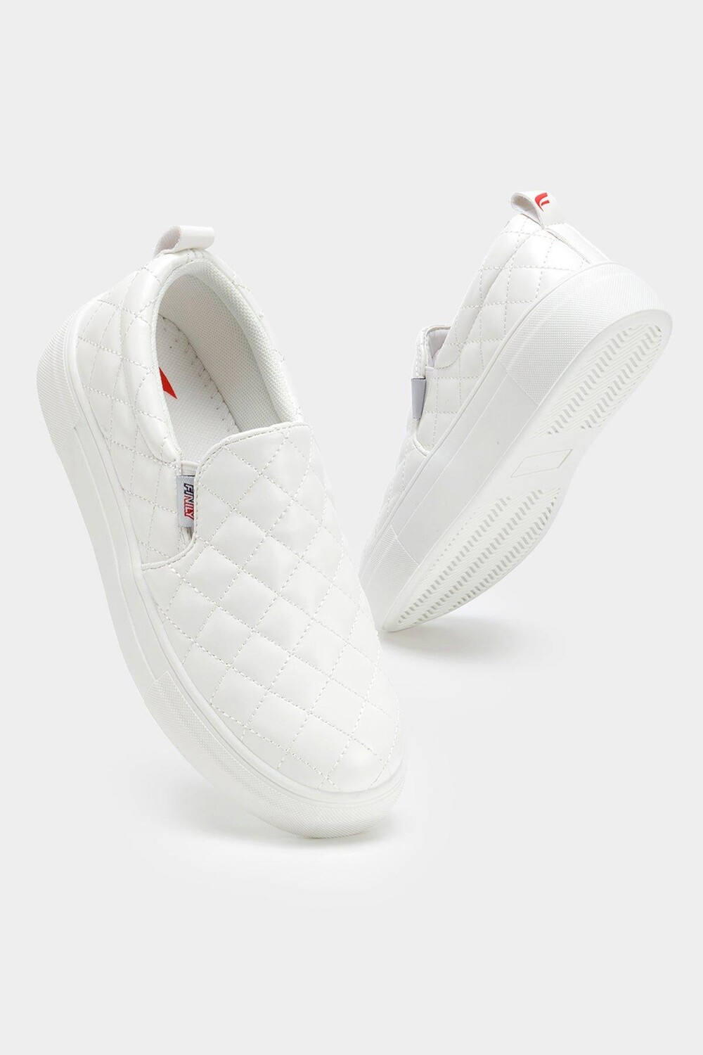 

Кроссовки без шнуровки Quilted Stylish Trainer Finily, белый
