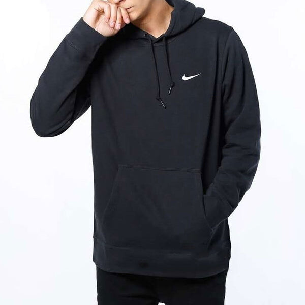 Толстовка Nike Club Swoosh Casual Sports hooded Pullover Black, черный — фото 3