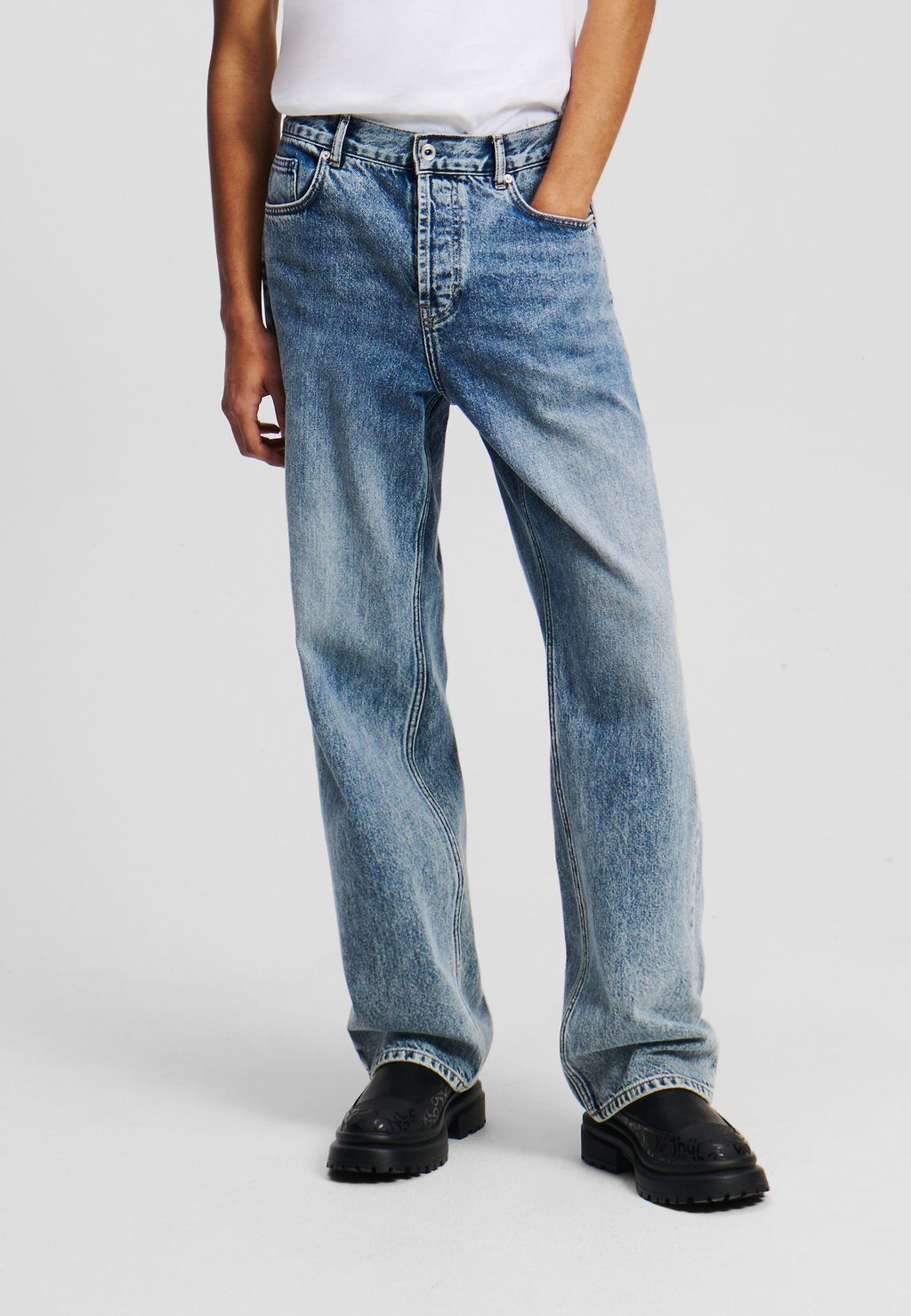 

Джинсы свободного кроя Karl Lagerfeld Jeans, синий
