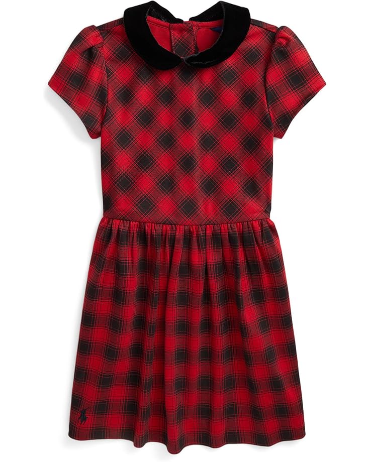 

Платье Polo Ralph Lauren Kids Buffalo Check Stretch Ponte Dress, цвет Holiday Ombre