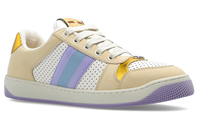 Женская футболка 'Beige Purple' Женская GUCCI, Мультиколор — фото 3