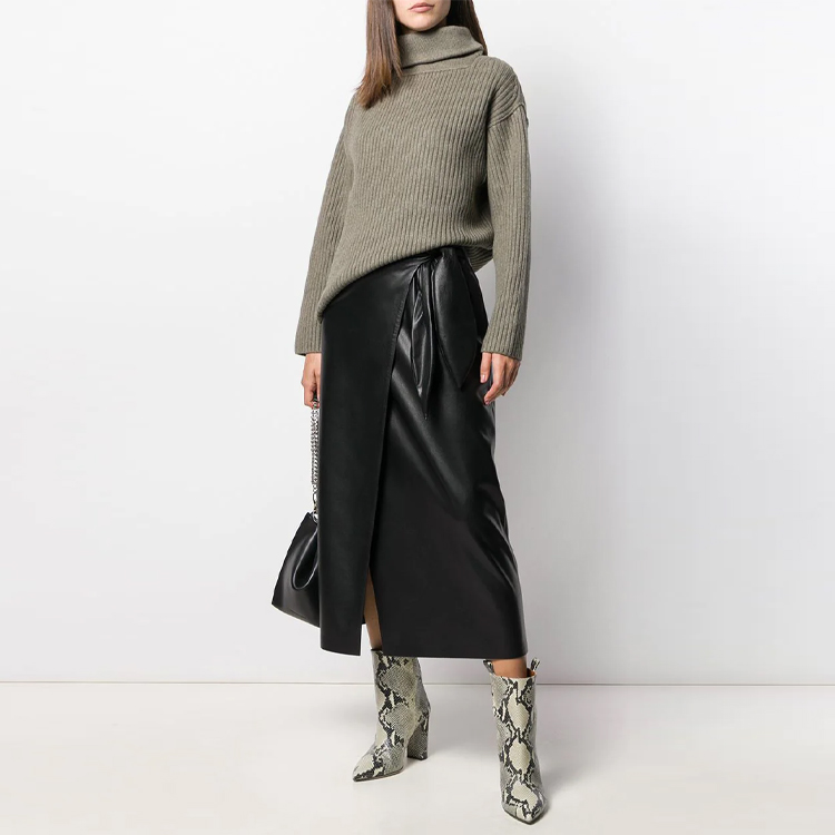 Футболка свободного кроя FW21 женская кофейная Alexander Wang — фото 4