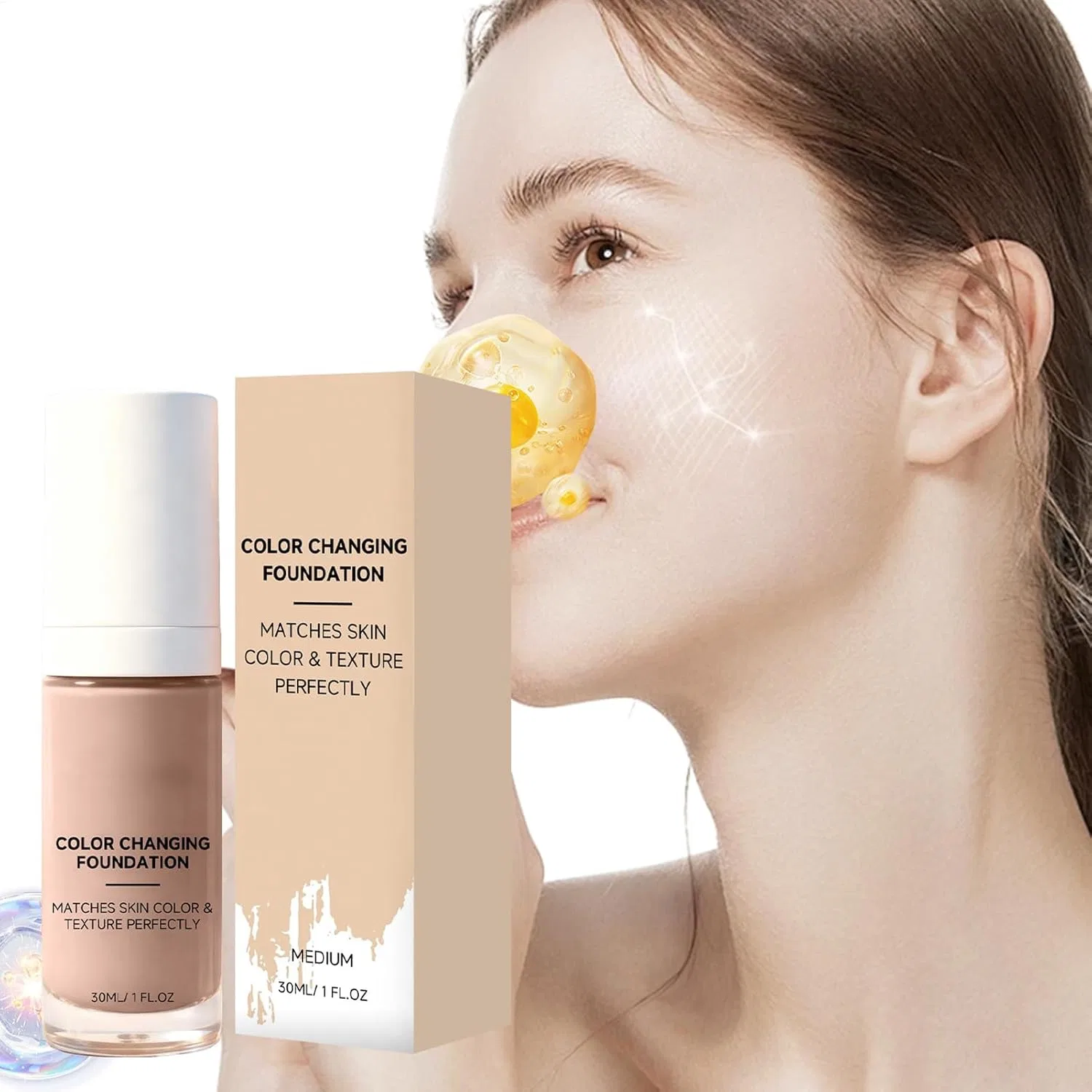 Тональное средство Color Control Foundation увлажняющее, No Brand — фото 4