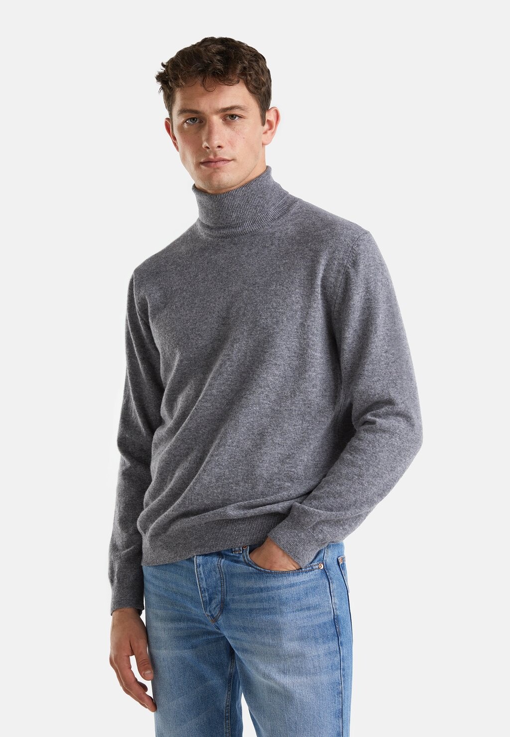 

Свитер Водолазка IN PURE United Colors of Benetton, цвет grey