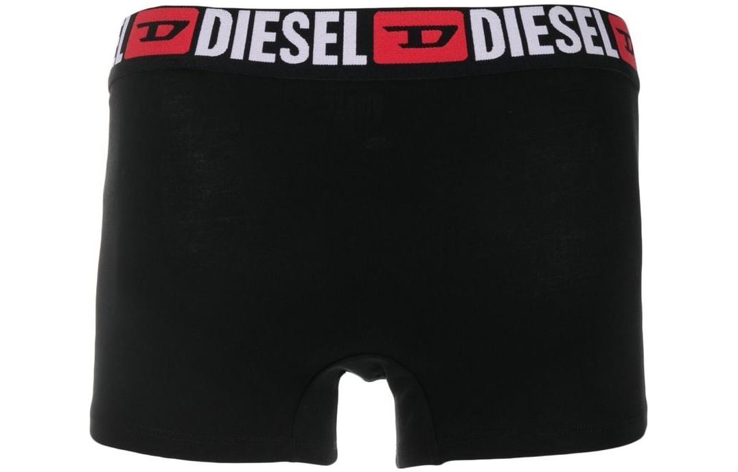 Трусы с логотипом на поясе комплект из трёх штук DIESEL, 1 набор 3 пары (Чёрный) — фото 4