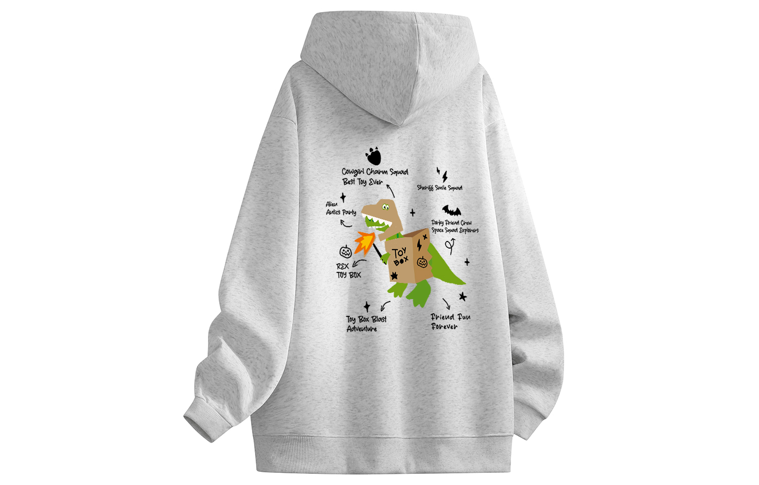 

Толстовки Unisex с капюшоном, утепленные, Heavyweight Disney, heather серый fleece-lined