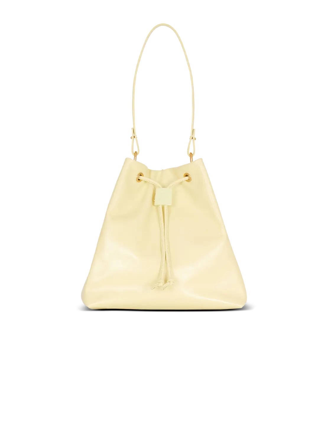 

Рюкзак Pulse из телячьей кожи Balmain, желтый/черный/розовый