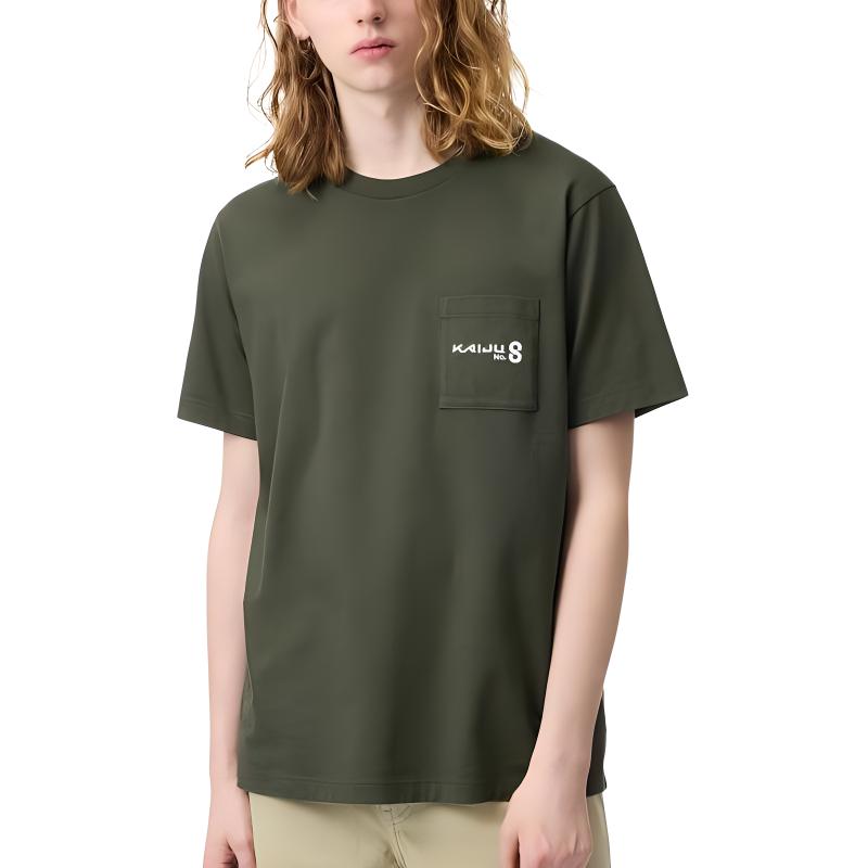 Футболка Uniqlo X GUAISHOU8HAO LIANMINGKUAN унисекс темно-зеленая — фото 4