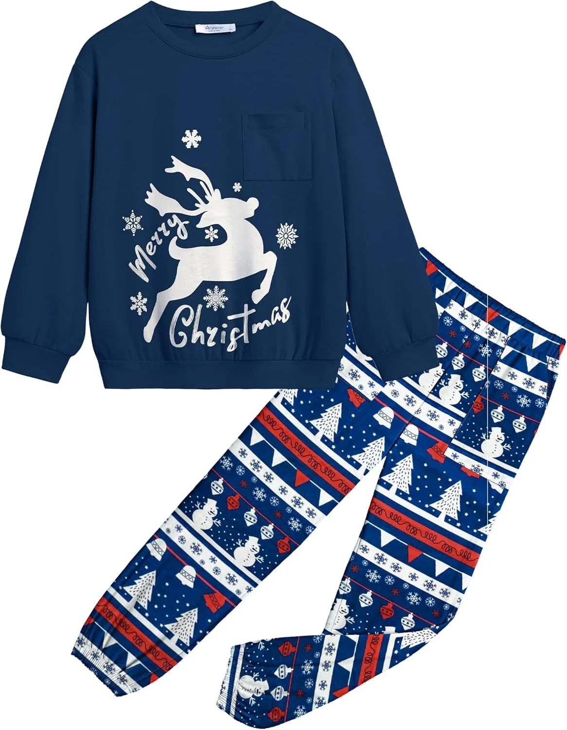 Детский спортивный костюм из 2 предметов, Navy Blue Print&plaid