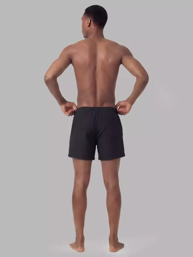 Высококачественные тканые плавательные шорты, черные Calvin Klein — фото 3