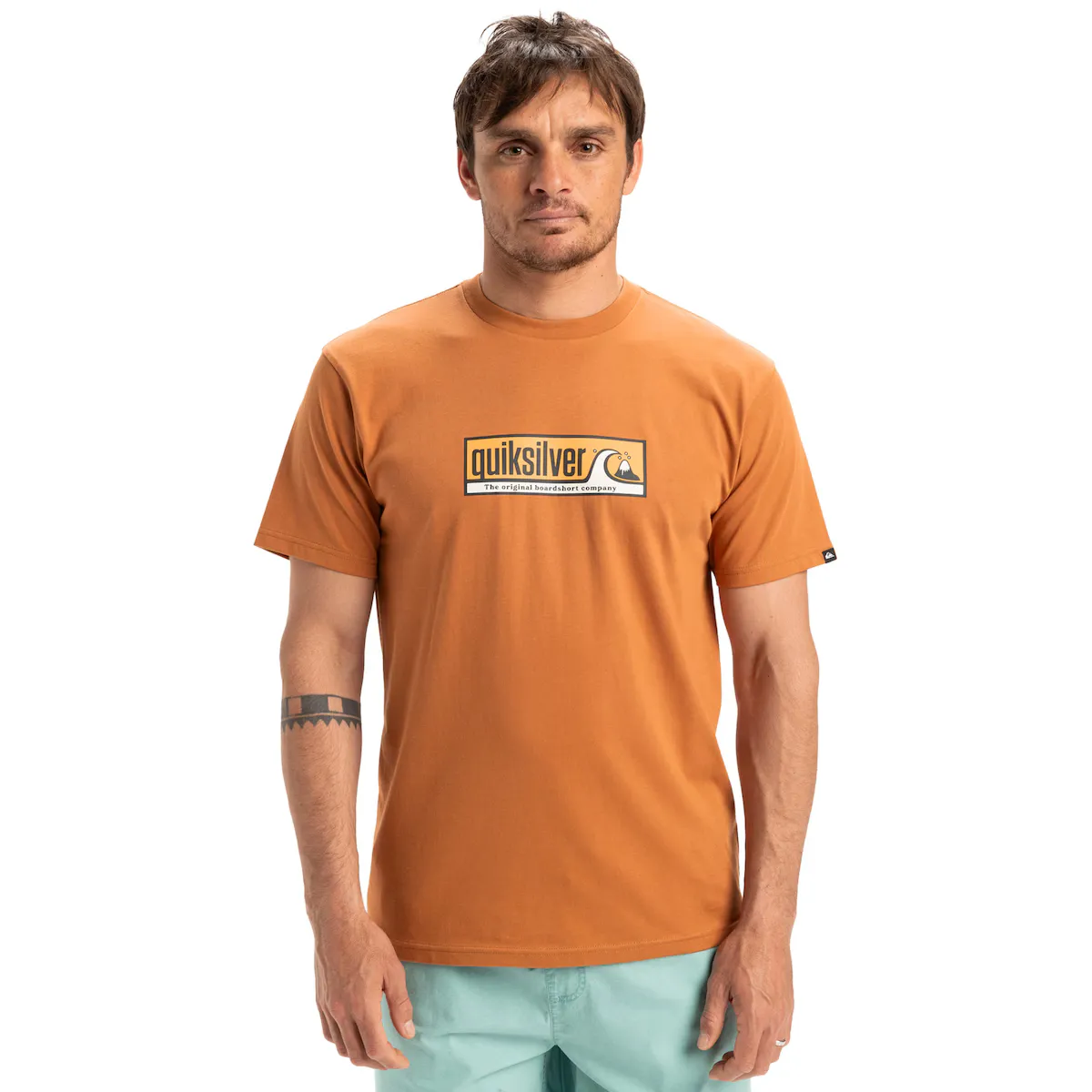 

Мужская футболка Quiksilver Evo Endless, коричневый