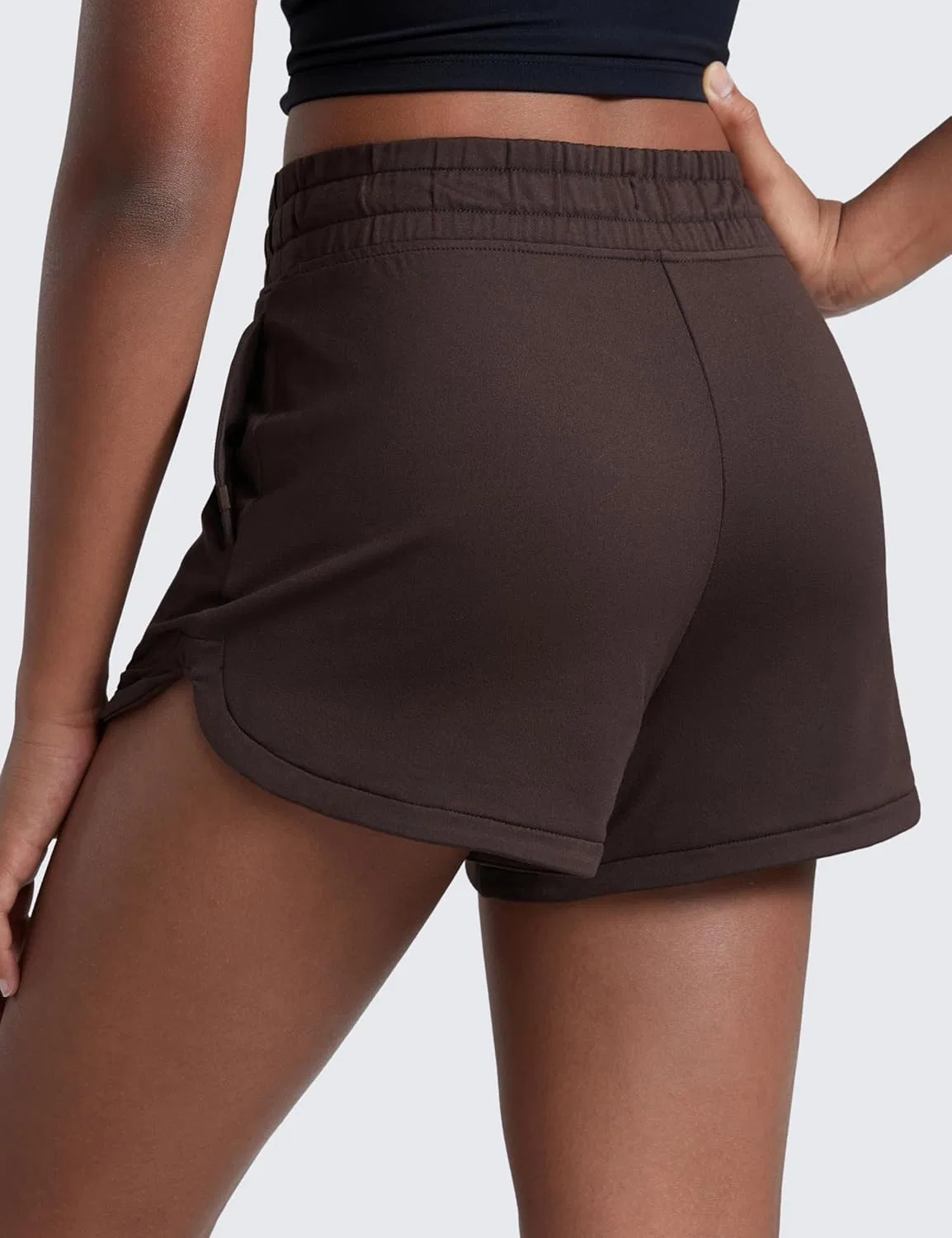 Шорты для активного отдыха CRZ YOGA Cloud Jersey, цвет Hot Fudge Brown — фото 3