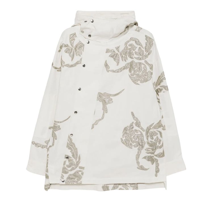 

Куртка Dries Van Noten Embroidered Patches Jacket 'Off White', кремовый