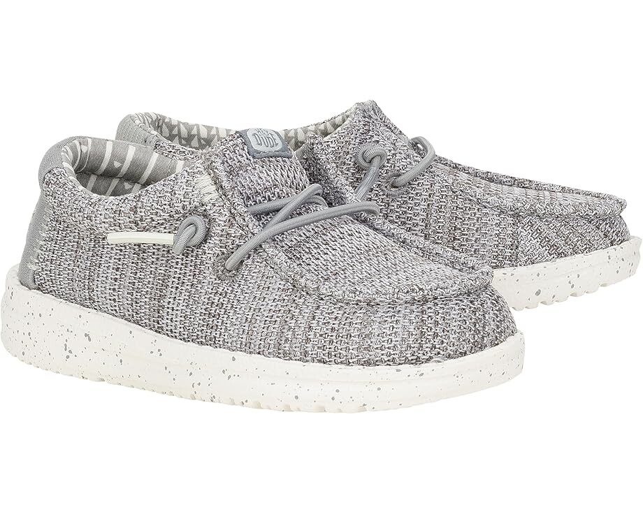 

Кроссовки Hey Dude Kids Wendy Stretch Mesh, цвет Light Grey