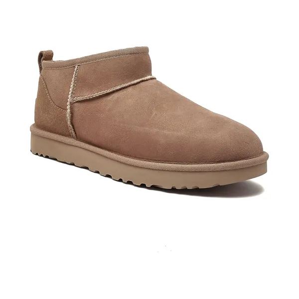

Кожаные классические зимние сапоги ультра мини с добавлением шерсти Ugg, желтый
